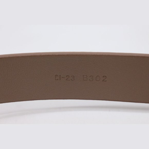 $590 Salvatore Ferragamo BEIGE BRAIDED CALF Leather Belt Size 85, 90 - Picture 8 of 9